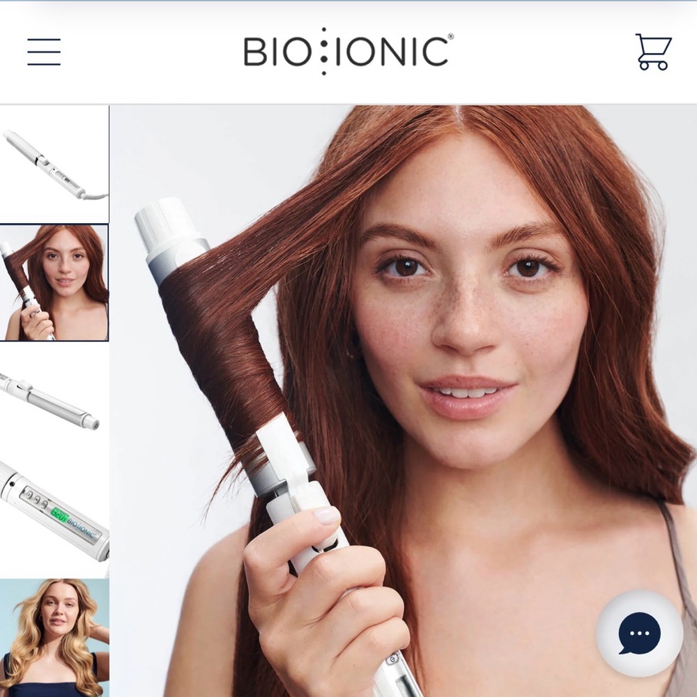 Bio Ionic StyleWinder Pro Rotating Styling Iron 1.25" - White - Picture 3 of 4